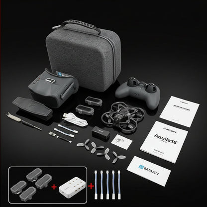 Drone FPV BETAFPV Aquila16 Racing Brushless C0 - Kit Pro 2-3S Caméra HD