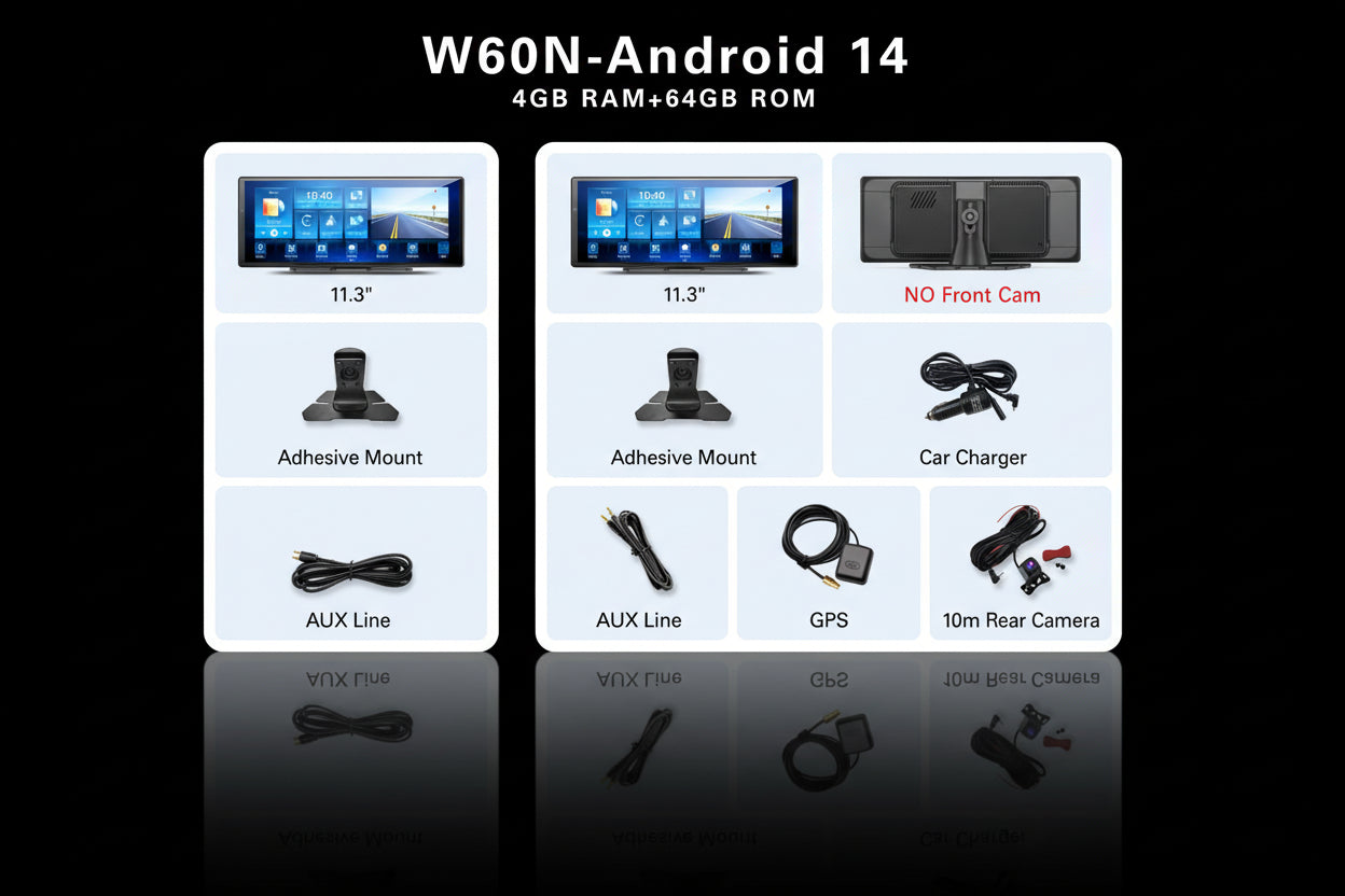 Autoradio Android 14 Imagbon W60N 11.3" 8 Cœurs CarPlay WiFi 5G