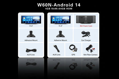 Autoradio Android 14 Imagbon W60N 11.3" 8 Cœurs CarPlay WiFi 5G