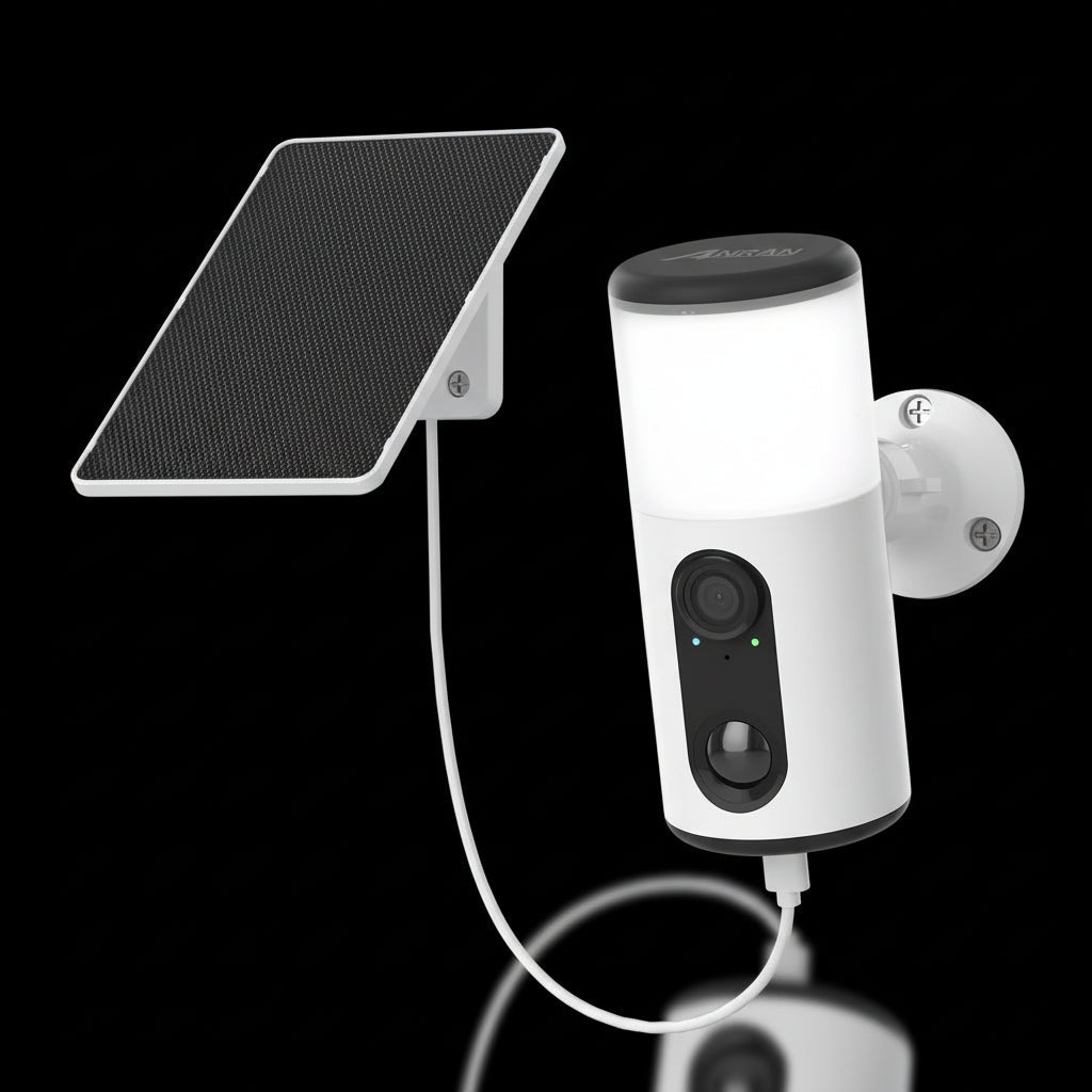 Pack 2 Caméras Solaires ANRAN Projecteur LED Détection IA Vision Nocturne