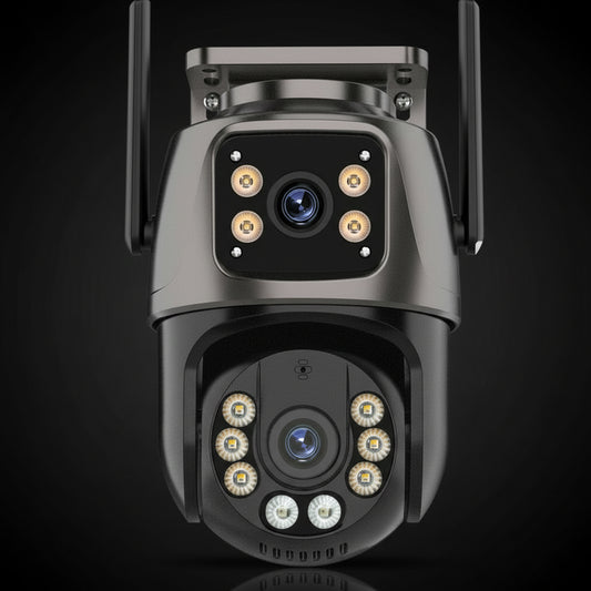 Caméra PTZ WiFi 4K 8MP Double Objectif Suivi IA 360° Carte 128Go