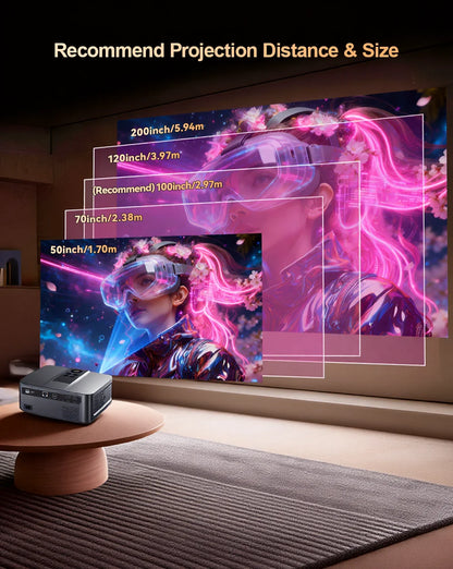 Vidéoprojecteur ThundeaL TD98 Mini Full HD Android | Wi-Fi 6 & Autofocus