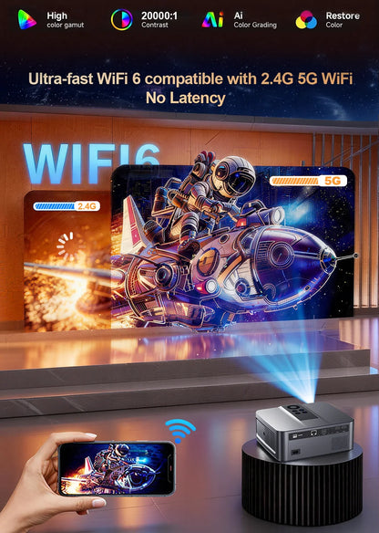 Vidéoprojecteur ThundeaL TD98 Mini Full HD Android | Wi-Fi 6 & Autofocus
