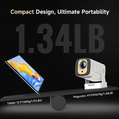 Magcubic HY310 – Vidéoprojecteur Portable Full HD 1080p | 330 ANSI, WiFi 6, Autofocus, Android 11