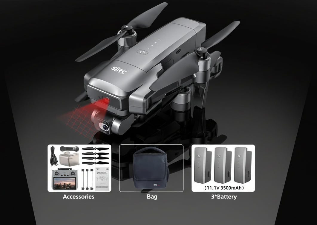 F22 S2 XR PRO+ GPS – Drone 4K EIS avec Nacelle 2 Axes et Évitement d'Obstacles