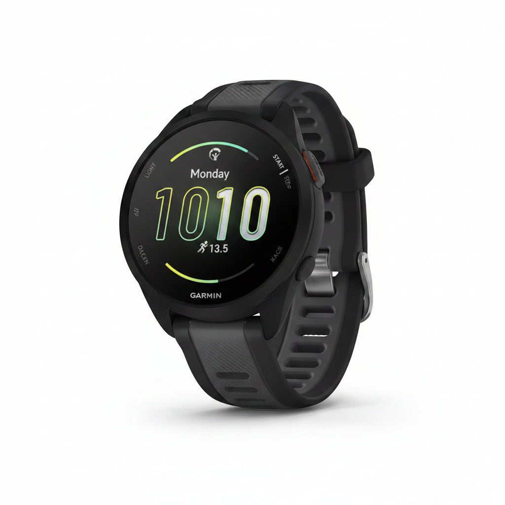 Garmin Forerunner 165 – Montre Running GPS AMOLED | Pulse Ox | Suivi Stress | 11 Jours | Noir