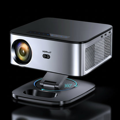 Vidéoprojecteur Horlat 4K UHD 35000 Lumens Android 12 - WiFi 6 Bluetooth 5.2 64Go - Auto Focus Home Cinéma