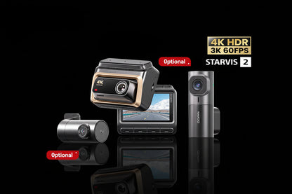DDPAI Z60 Pro Dashcam Triple Caméra 4K 4G – Capteur Sony STARVIS 2 IMX678, WiFi 5GHz & ADAS