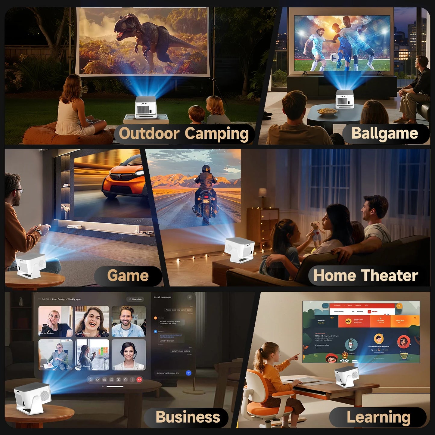 Magcubic HY350Max – Vidéoprojecteur Full HD 1080p | 900 ANSI, Android 14, WiFi 6, Autofocus, 8K