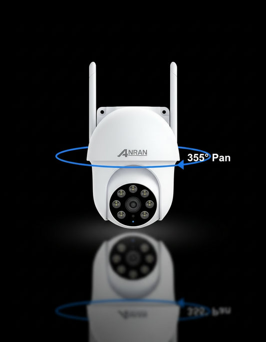 Pack 2 Caméras ANRAN 5MP WiFi 5G Enregistrement 24/7 IP66