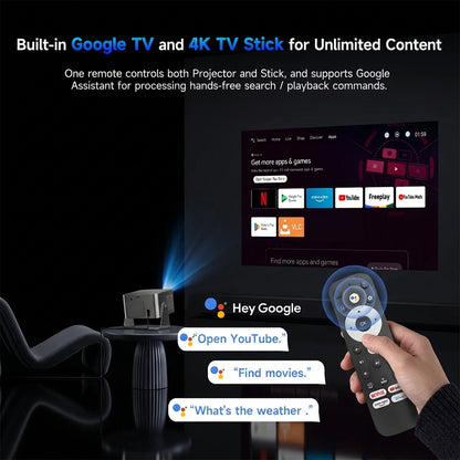 Vidéoprojecteur Magcubic HY350GTV Full HD 1080p avec Google TV
