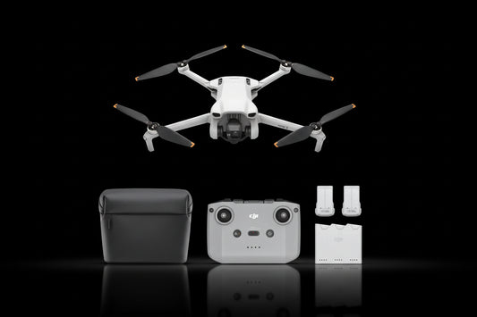 Drone DJI Mini 3 4K HDR 249g - Fly More Combo EU - 38 Min Vol - Prise de Vue Verticale - Stabilisation 3 Axes