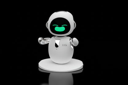 Eilik Chrome Silver - Robot Compagnon Interactif Édition Chromée Premium