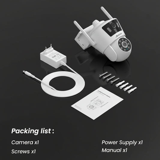 Caméra WiFi PTZ 2K Neye Zoom 5X Vision Nocturne Intérieur