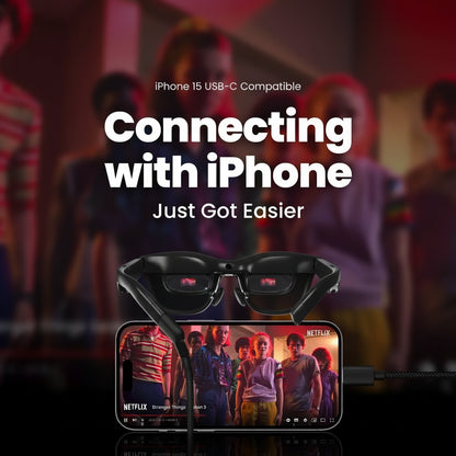 Lunettes AR XREAL Air 2 Écran 130" 1080P 120Hz Ultra-Légères 72g