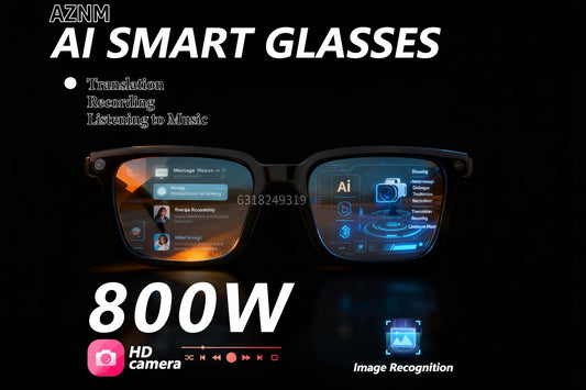 Lunettes Connectées AI 2026 – sun glasses - Traduction IA, Caméra 8MP 4K & Enregistrement Audio
