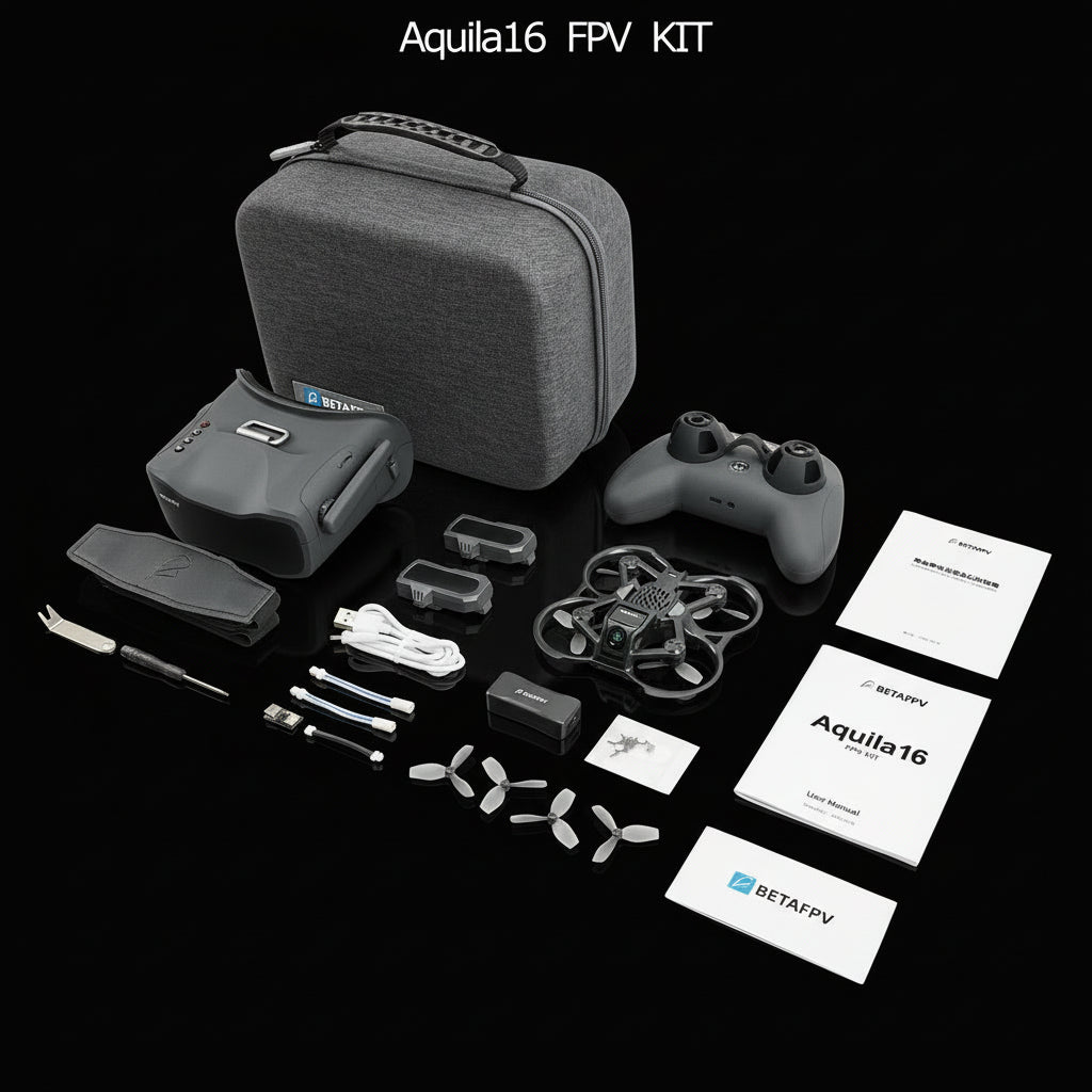 Drone FPV BETAFPV Aquila16 Racing Brushless C0 - Kit Pro 2-3S Caméra HD