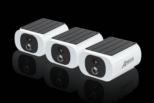 Pack 3 Caméras WiFi Solaires ANRAN 3MP - Vision Nocturne Couleur