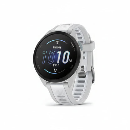 Garmin Forerunner 165 – Montre Running GPS AMOLED | Pulse Ox | Suivi Stress | 11 Jours | Blanc