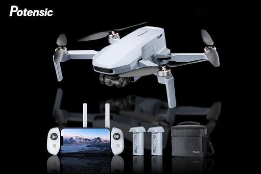 Drone Potensic C0 ATOM SE 4K GPS Gimbal 1 Axe 249g - Portée 4km Waypoint Follow Me - Kit 2 Batteries