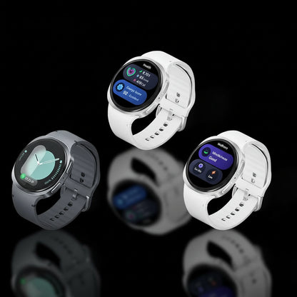 Samsung Galaxy Watch 8 Super AMOLED 1.5" 32Go Bluetooth/LTE - Montre Connectée Santé Fitness - Blanc 44mm Premium