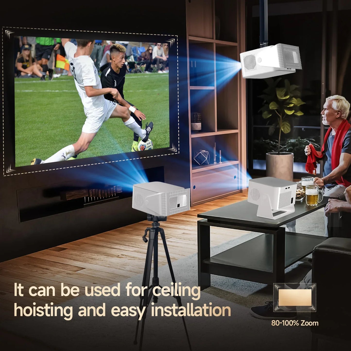 Magcubic HY350Max – Vidéoprojecteur Full HD 1080p | 900 ANSI, Android 14, WiFi 6, Autofocus, 8K