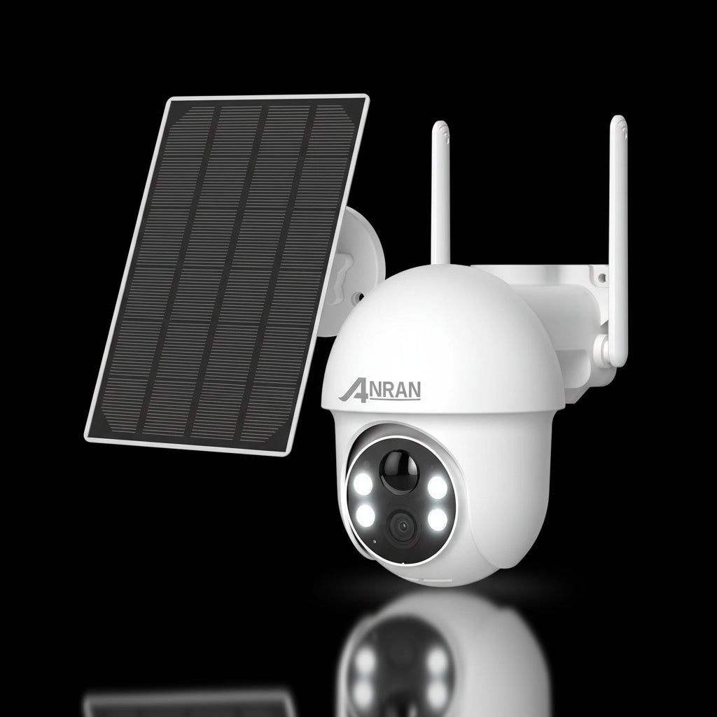 Caméra Solaire ANRAN 5MP PTZ 360° Vision Nocturne Couleur PIR