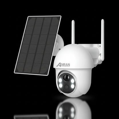 Caméra Solaire ANRAN 5MP PTZ 360° Vision Nocturne Couleur PIR