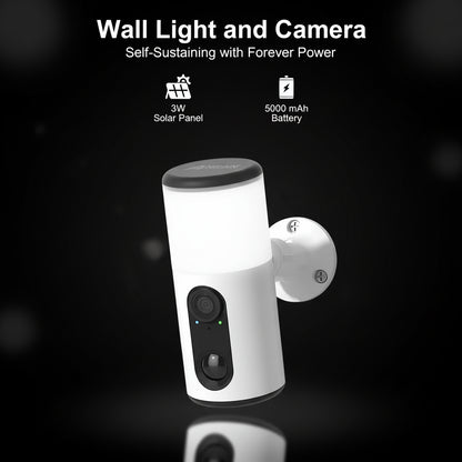 Pack 2 Caméras Solaires ANRAN Projecteur LED Détection IA Vision Nocturne