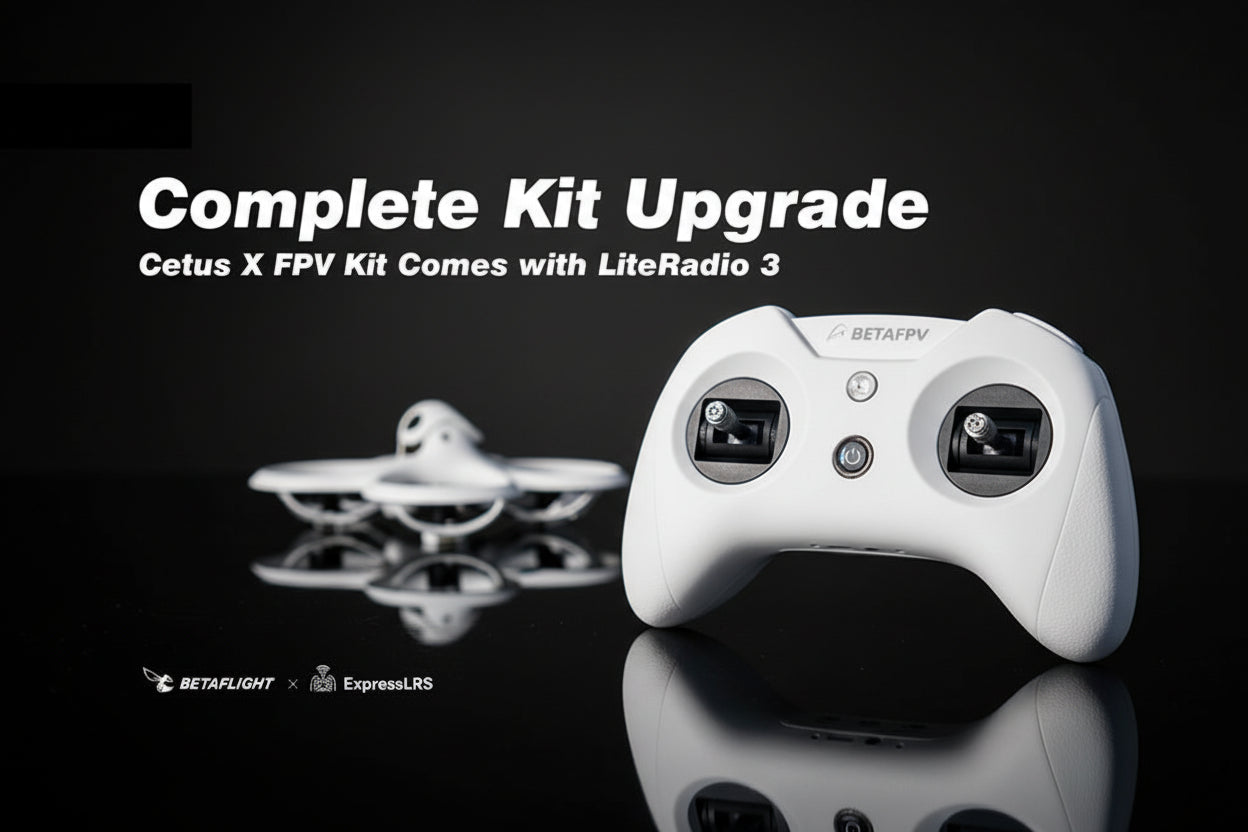 Kit Drone FPV BETAFPV Cetus X Racing + Radiocommande 3CH + Lunettes VR03 - Quadricoptère Immersif Débutant