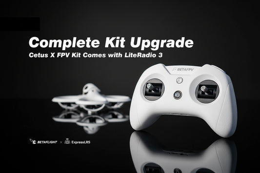 Kit Drone FPV BETAFPV Cetus X Racing + Radiocommande 3CH + Lunettes VR03 - Quadricoptère Immersif Débutant