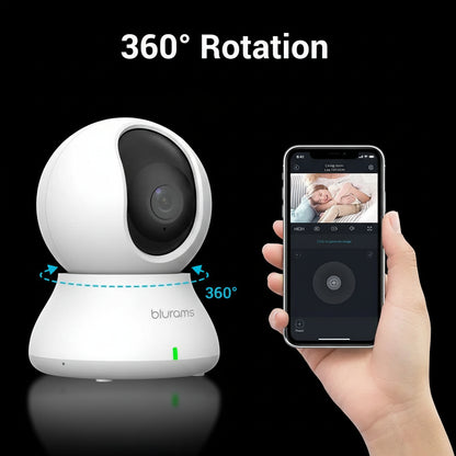 Pack 2 Babyphones Caméra 2K HD - Surveillance Duo avec Détection Intelligente et Vision Nocturne