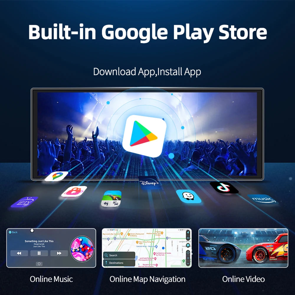 Dashcam Android 14 Imagebon W70 11.4" - CarPlay Sans Fil GPS 6+128Go