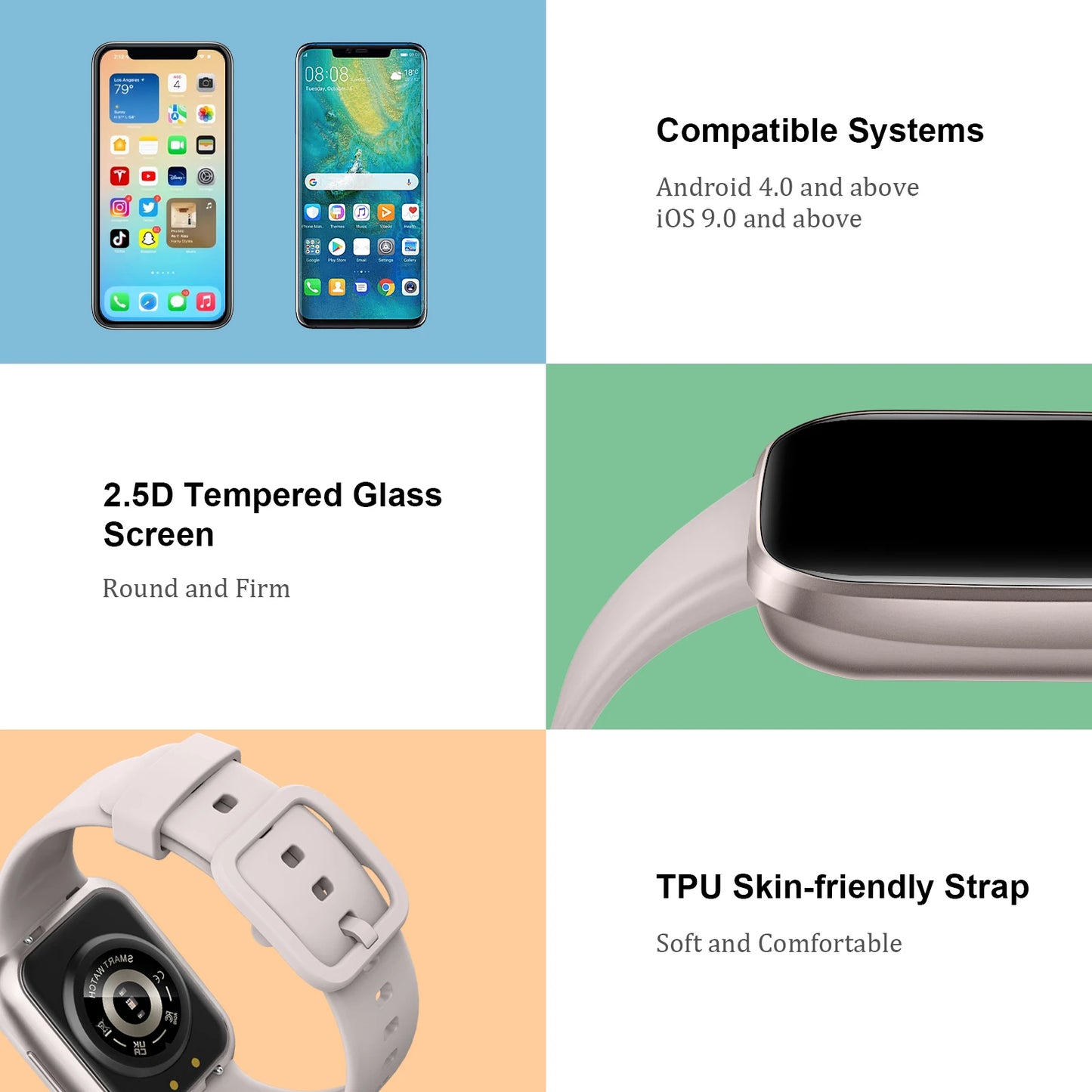 Nerunsa Smartwatch 1,69" – Montre Connectée Fitness | GPS | Cardio | Sommeil | 7 Jours | Homme Femme