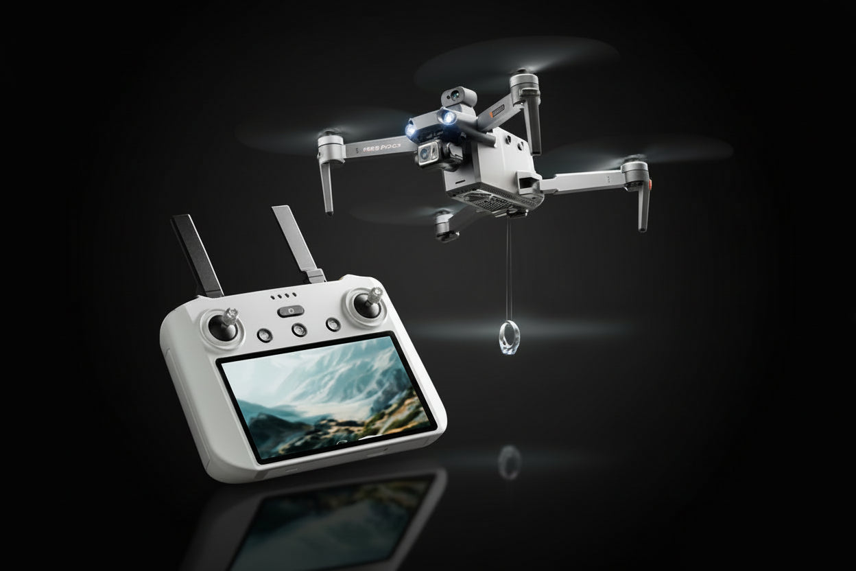 Drone Professionnel AE86 PRO MAX 8K - Gimbal 3 Axes GPS 10km + 1 Batterie