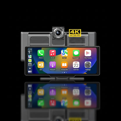 Dashcam Rétroviseur Srnubi 10.26" 4K CarPlay & Android Auto Sans Fil - GPS Navigation Double Caméra Bluetooth 64Go