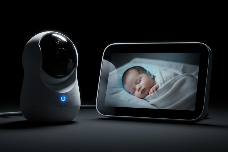 Caméra connectée avec écran bébé 1
