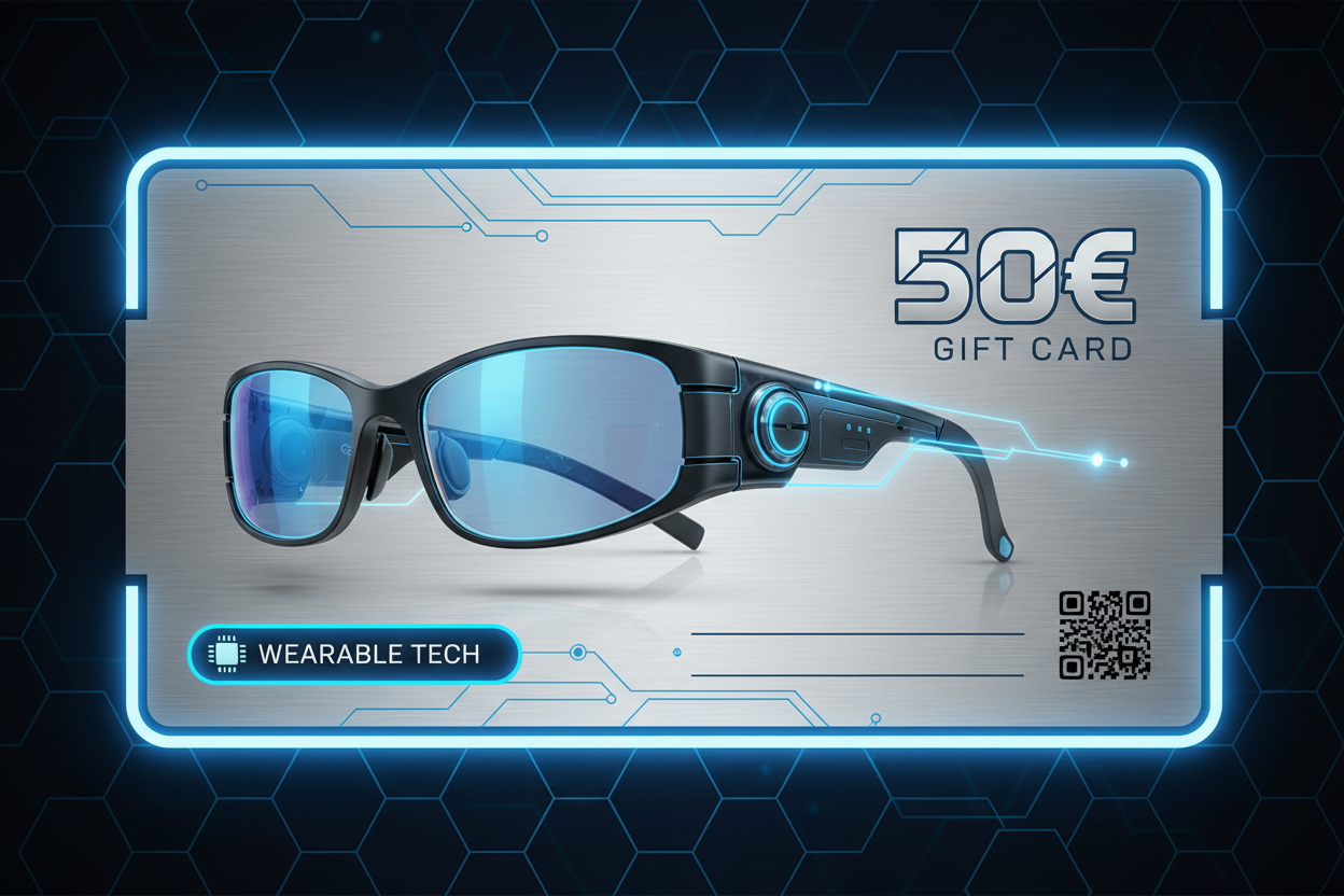 Carte cadeau 50 euros lunettes connectées