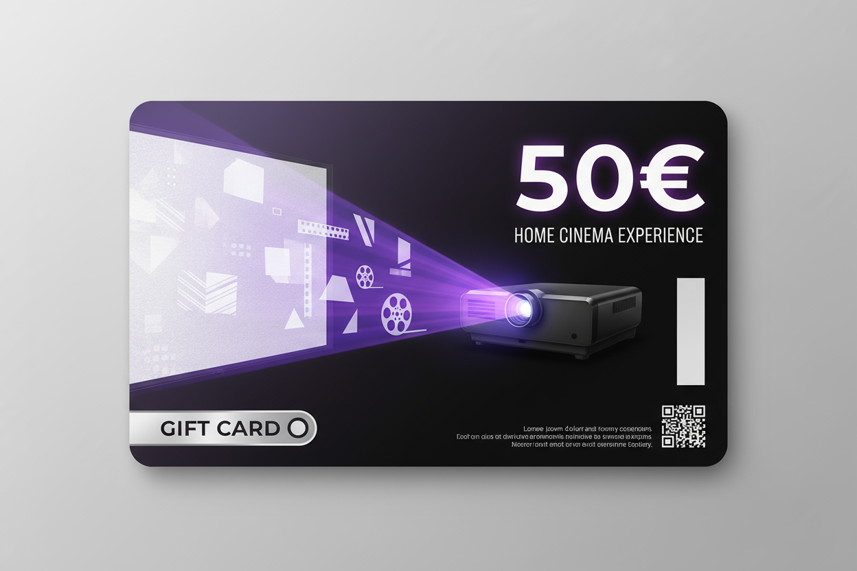 Carte cadeau 50 euros vidéoprojecteur