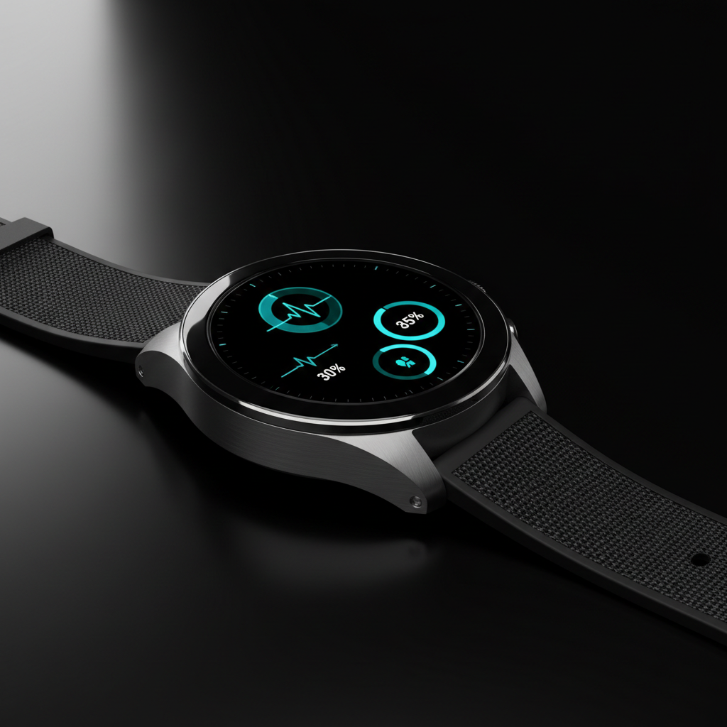 Montre connectée luxe - Titane